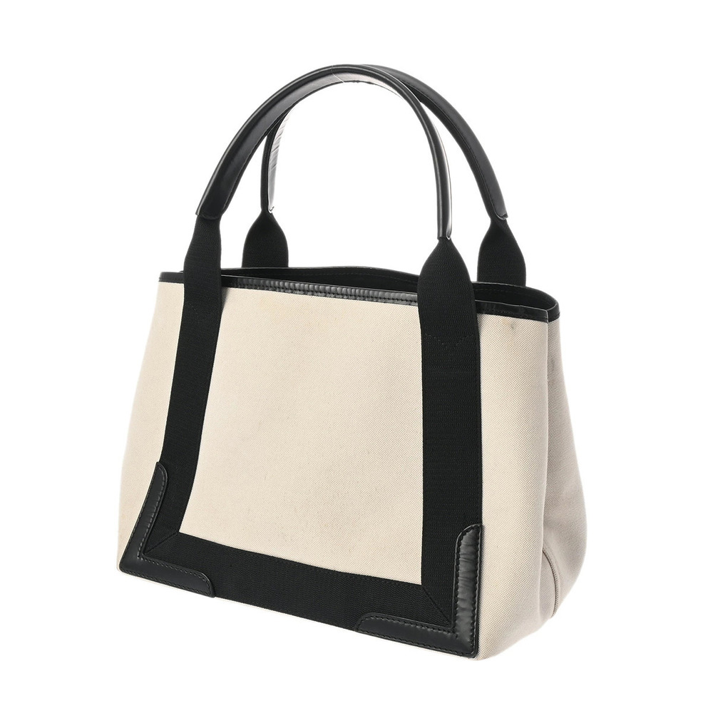 Balenciaga Navy Black Handbag Blue Canvas Cabas Blue Black